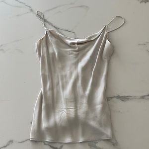 Zara Silk Cowl Neck Top